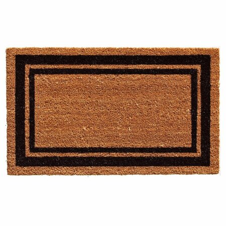 CONFIGURACION 24 x 36 in. Black Border Rectangular Doormat, Natural CO2544279